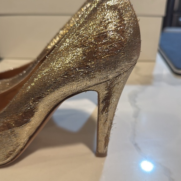Maison Martin Margiela Gold Heels Elegant High Heeled Pumps